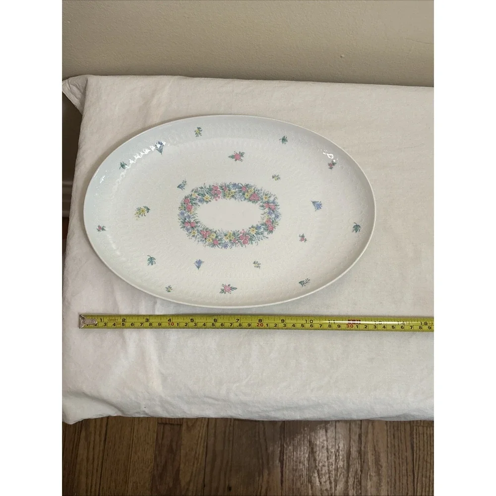 Rosenthal Garland White Oval Platter 13 X 8 Porcelain Made In Germany